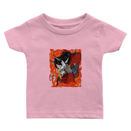 Samurai Demon Warrior Baby T Shirts