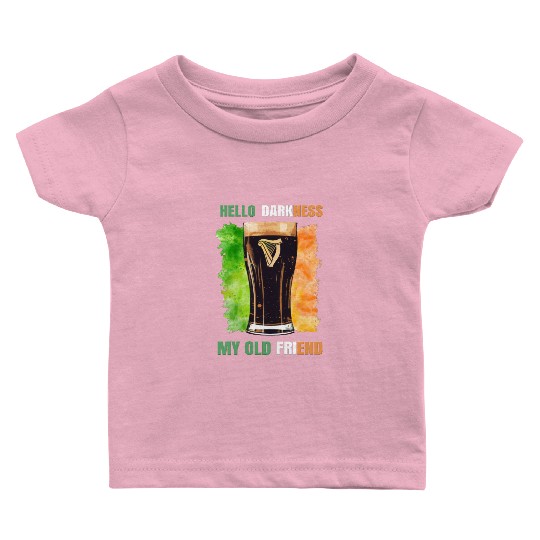 Hello Darkness My Old Friend Irish Stout Baby T Shirts