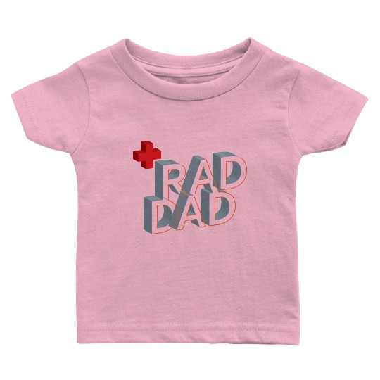 Isometric Typography Rad Dad Baby T Shirts