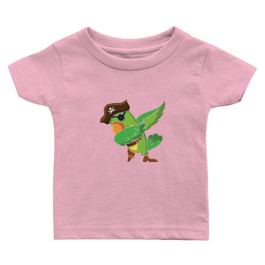 Parrot Jolly Pirate Decor Lazy Halloween Baby T Shirts