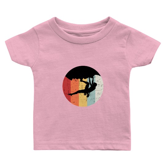 Climber Climbing Bouldering Free Climbing Baby T Shirts