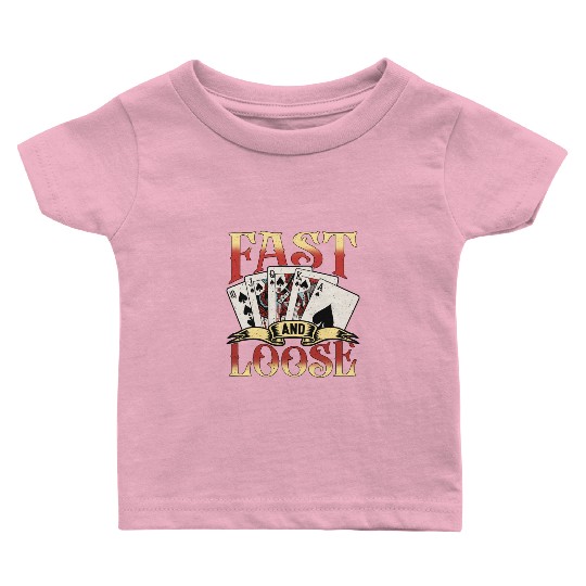Classic Blackjack Fast And Loose Casino Card Game Baby T Shirts