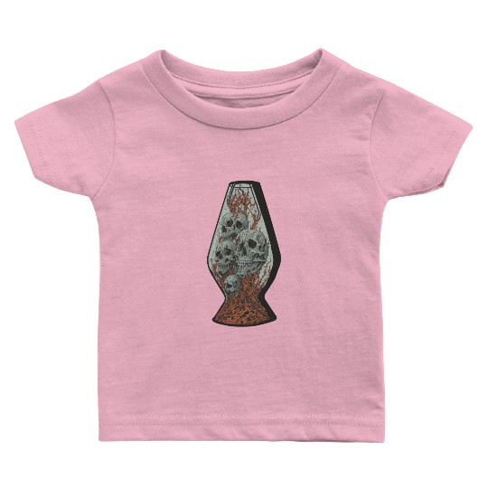 Creepy Skulls In Vase Baby T Shirts
