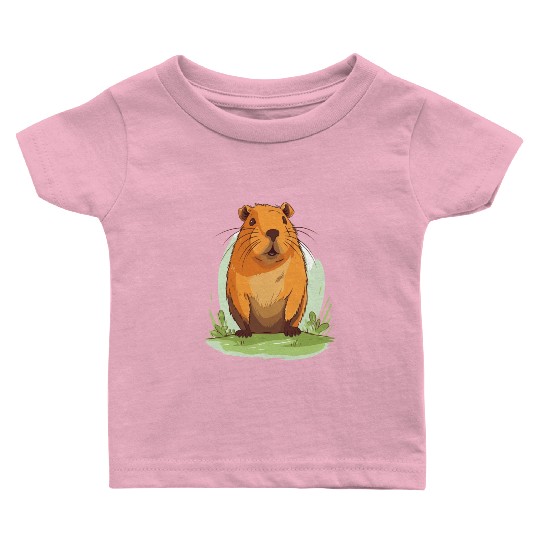 Capybara In Nature Baby T Shirts