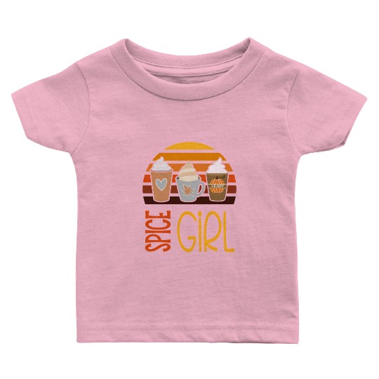 Spice Pumpkin Latte Season Fall Autumn Baby T Shirts