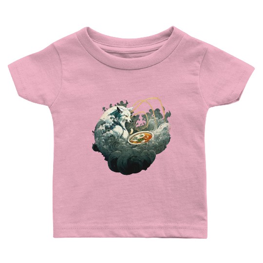 Nine Tailed Fox Ramen - Kitsune Baby T Shirts