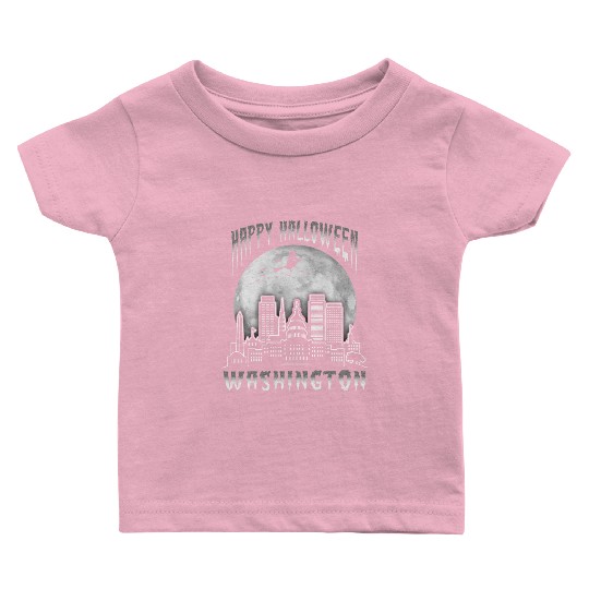Happy Halloween Washington DC Baby T Shirts