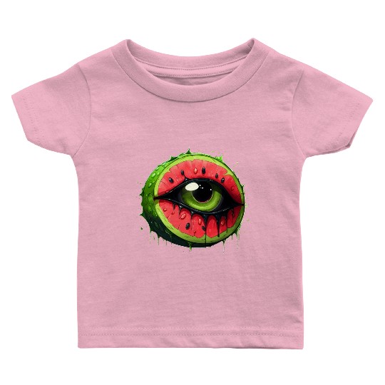 Slice of Watermelon Eye Baby T Shirts