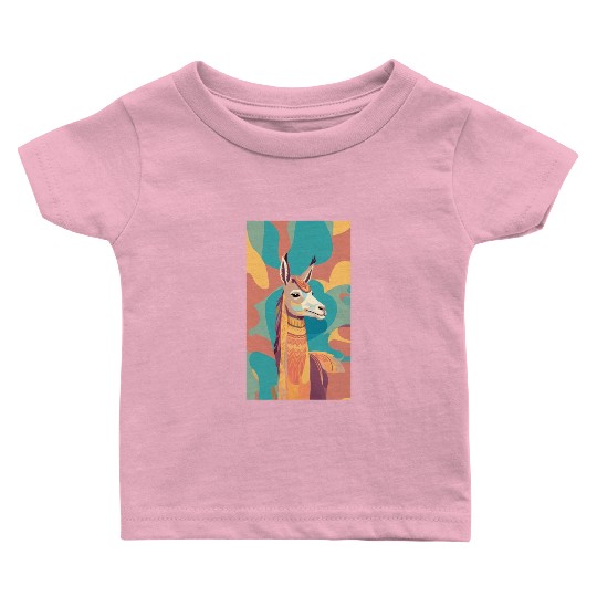 Alpaca art Baby T Shirts