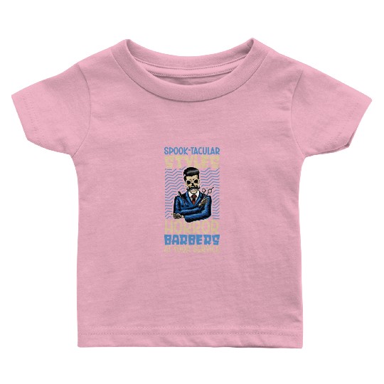 Horror Barber Spooky Hairdresser Hairstylist Hair Baby T Shirts