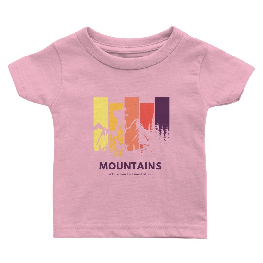 Mountains | Hiking | Nature | Adventure Baby T Shirts