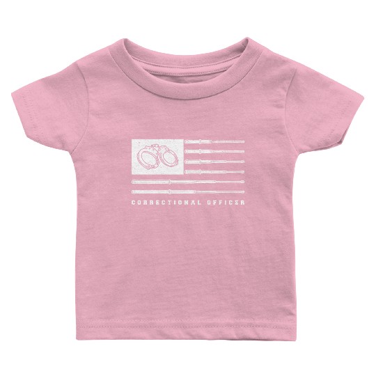 USA Flag correctional officer Baby T Shirts