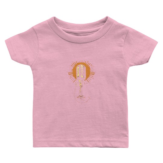 Microphone Retro Mic Baby T Shirts