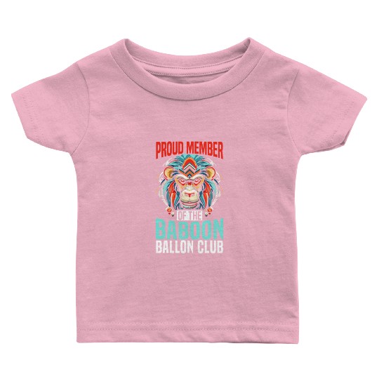 Baboon Monkey Lover Wildlife Animal Zookeeper Baby T Shirts