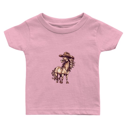 Yieha! Cowboy Horse Baby T Shirts
