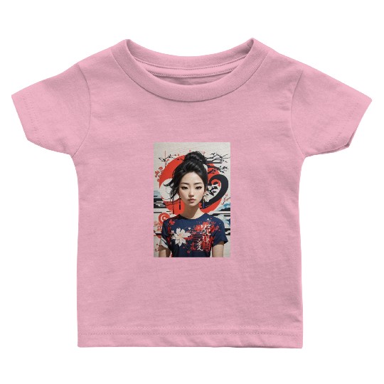 Unisex Japanese Baby T Shirts