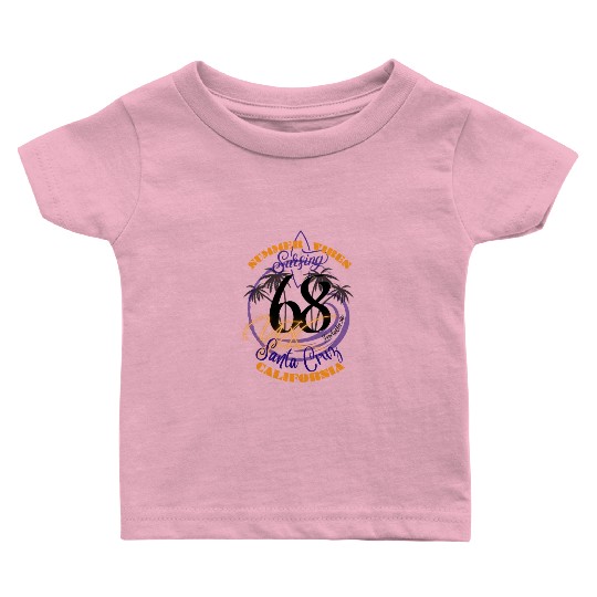 Santa Cruz California summer vibes surfing Baby T Shirts
