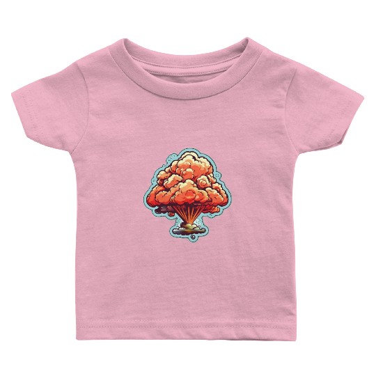 Explosion Fireworks Pyrotechnics Baby T Shirts
