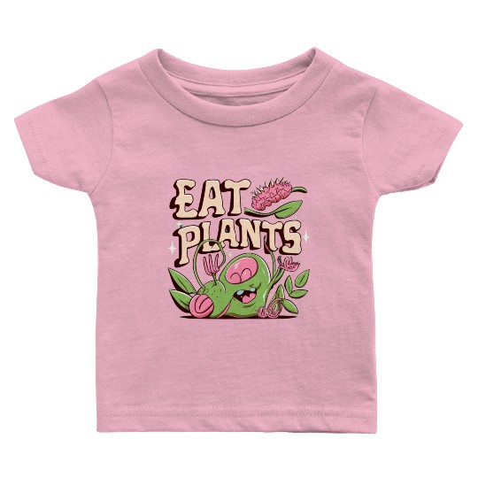 eat plants Baby T Shirts