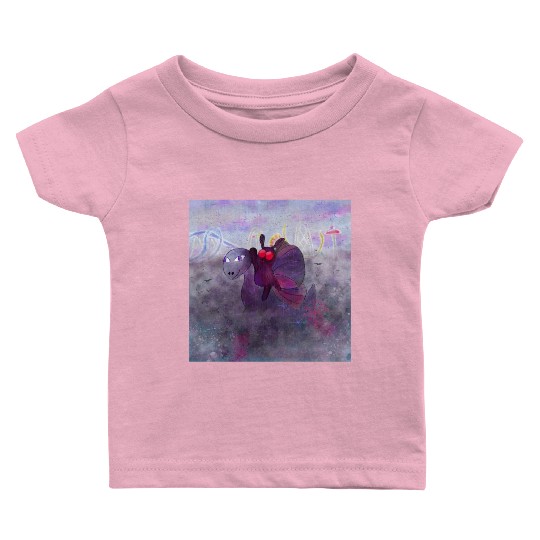 Mothman and Bessie the Lake Erie Monster's Vacay Baby T Shirts