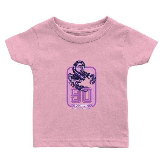 Scorpio Born in 1990 Zodiac star sign horoscope As Baby T Shirts