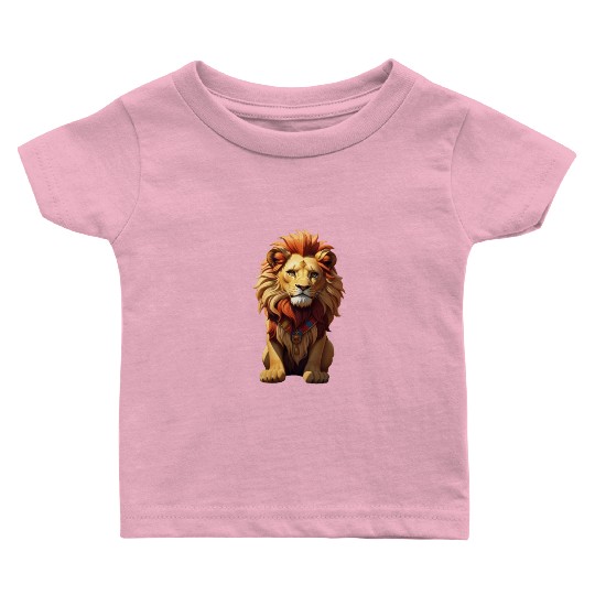 Lion art design Baby T Shirts