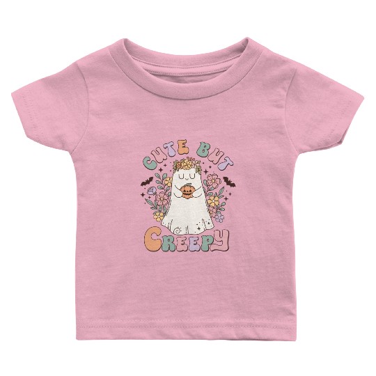 "Cute But Creepy" - Embrace the Adorable Spooks Baby T Shirts