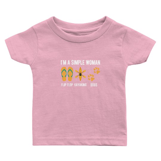 Kayak Women Rafting Paddling Baby T Shirts