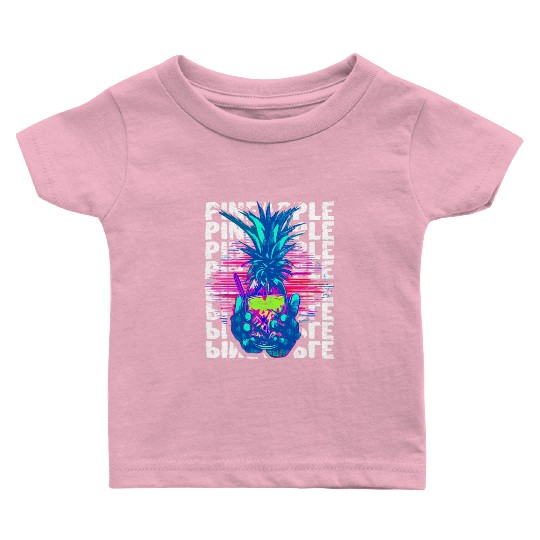 Pineapple Illustration Baby T Shirts