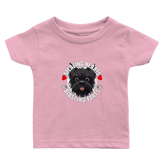 Affenpinscher Comedy Stealing Hearts Blasting Baby T Shirts