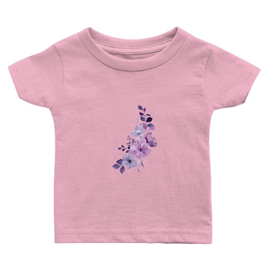 Lavender beautyfull desing Baby T Shirts for girl