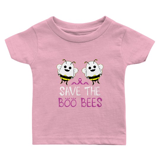 Save The Boo Bees Breast Cancer Awareness Baby T Shirts
