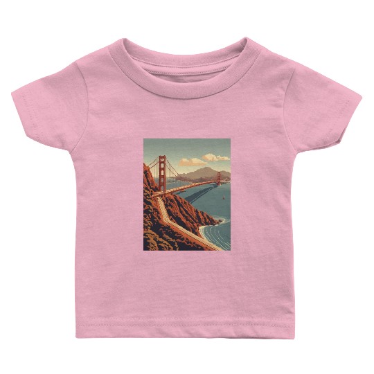 Golden Gate Bridge California Baby T Shirts, Golden Gate