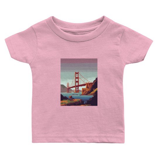 Golden Gate Bridge California Baby T Shirts, Golden Gate