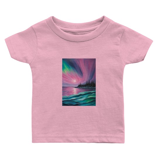 Northern lights Baby T Shirts