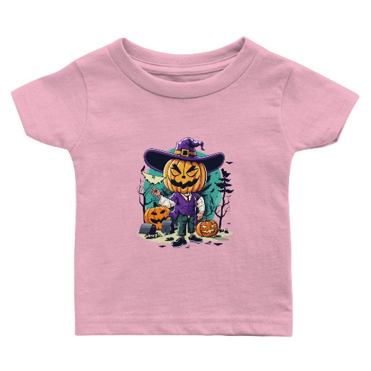 Boy Candy Punppkin Halloween Baby T Shirts