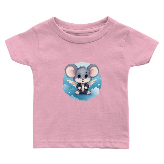 Mouse Angel Wings Rat Baby T Shirts