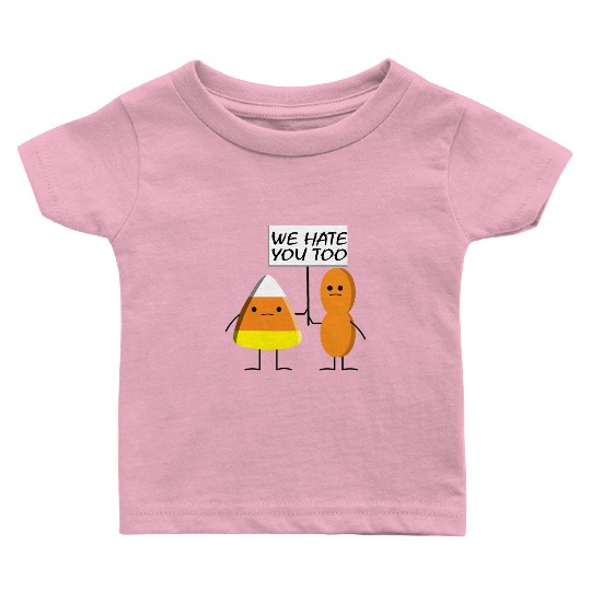 Candy Corn and Circus Peanut, Cute and Sassy Candy Baby T Shirts