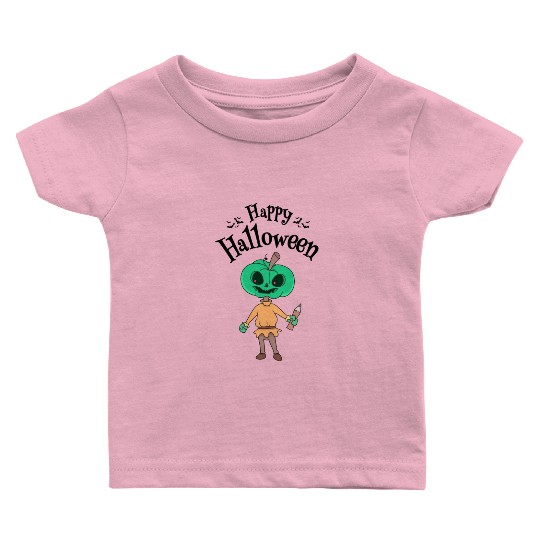 Halloween pumpkin teacher Baby T Shirts