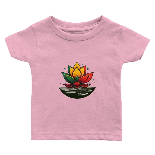 Reggae Lotus Baby T Shirts
