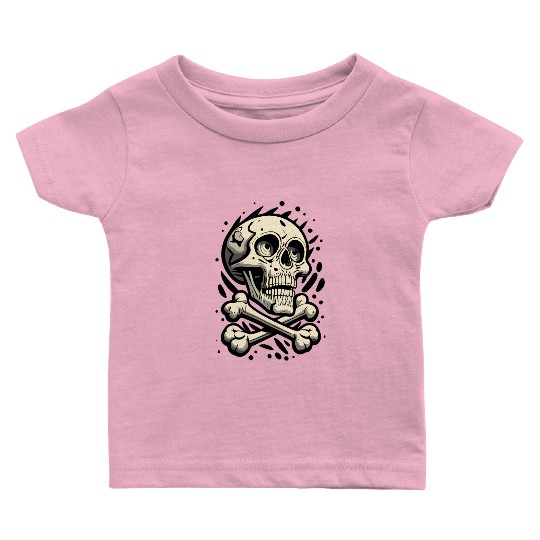 Cartoon Skull Baby T Shirts