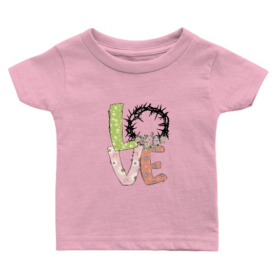 Love Easter Sublimation Baby T Shirts