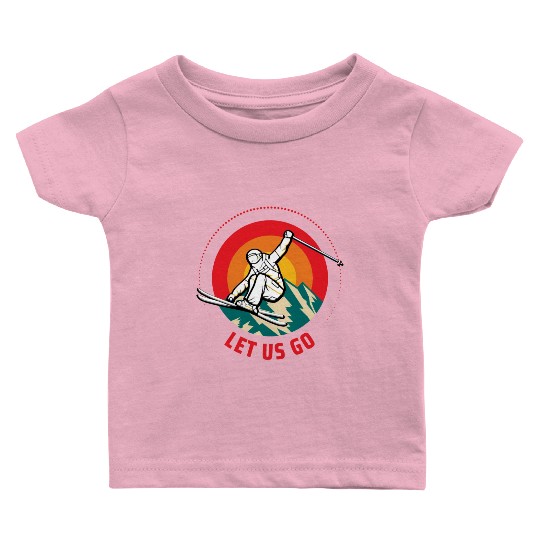 "Winter Wonderland Thrills: Snowboarder's Paradise Baby T Shirts