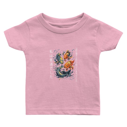 Koi Fish Koi Carp Japanese Koi Garden-Pond funny Baby T Shirts