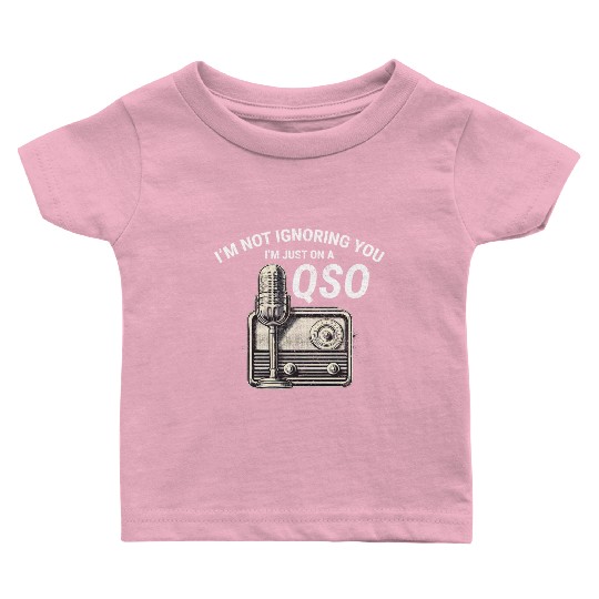 Nostalgic QSO Vintage Ham Radio Operator Classic Baby T Shirts
