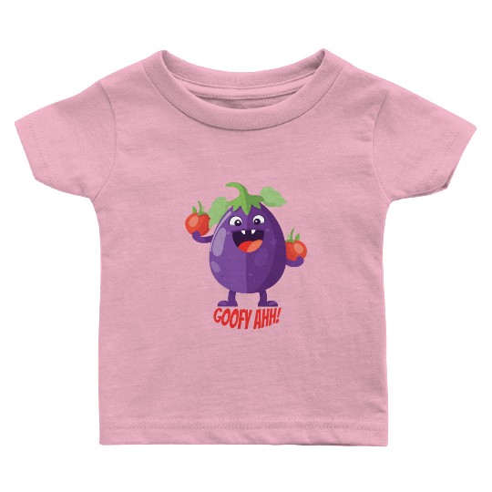 Eggplant Tomato Party Goofy Ahh Baby T Shirts