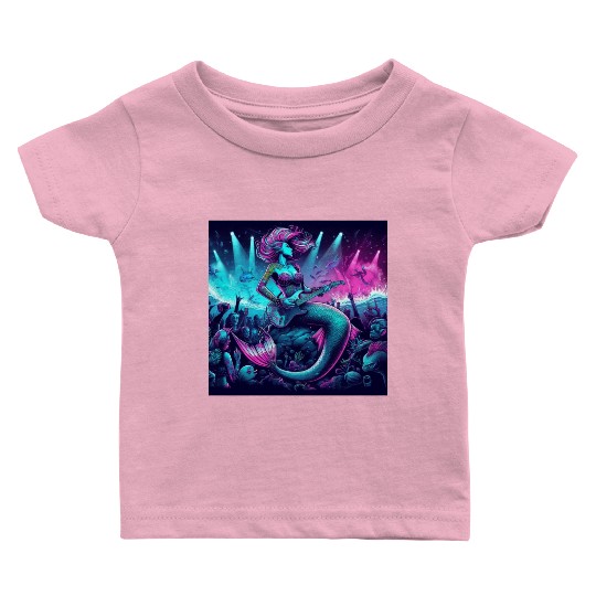 rock and roll under the sea Baby T Shirts