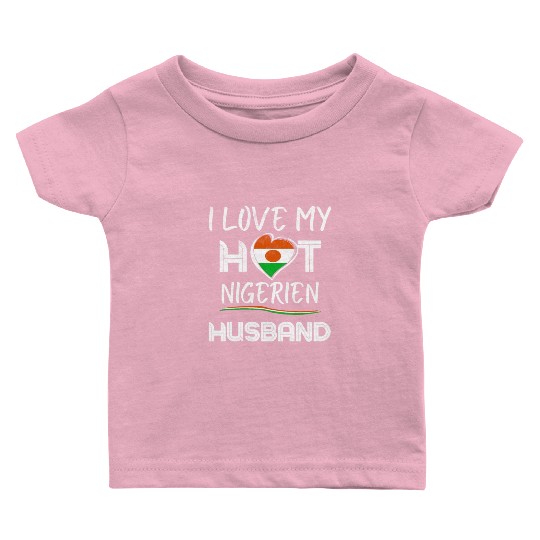 Nigerien Husband Proud Wife Baby T Shirts