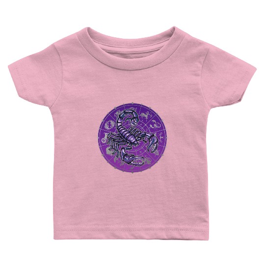Scorpio Zodiac star sign horoscope Astrology Baby T Shirts