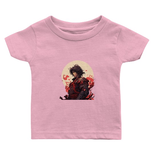 Brave Samurai Baby T Shirts